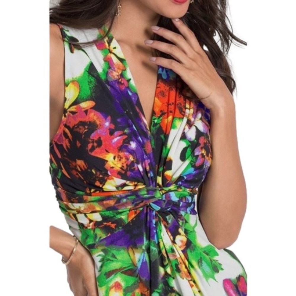 NWT VENUS Floral Print Tie Knot Front Dress Reg $58 CAD - Picture 5 of 5